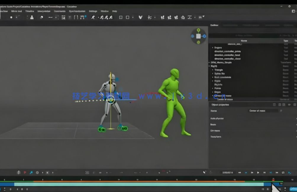 【中文字幕】Cascadeur与UE格斗游戏动画核心技术训练视频(图7)