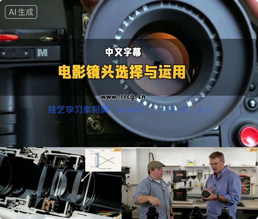 【中文字幕】全面掌握电影镜头的选择测试与创意运用视频教程(图6)