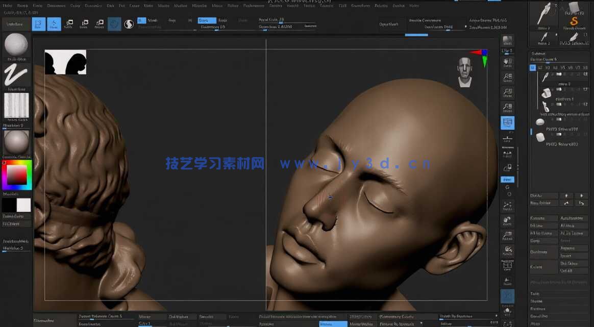 【中文字幕】ZBrush人体雕刻技术进阶大师班视频教程(图10)