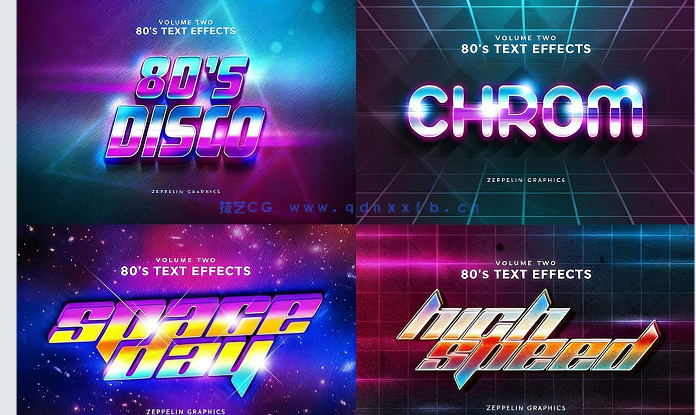 150组超炫3D立体创意设计PSD字模合集(图3)