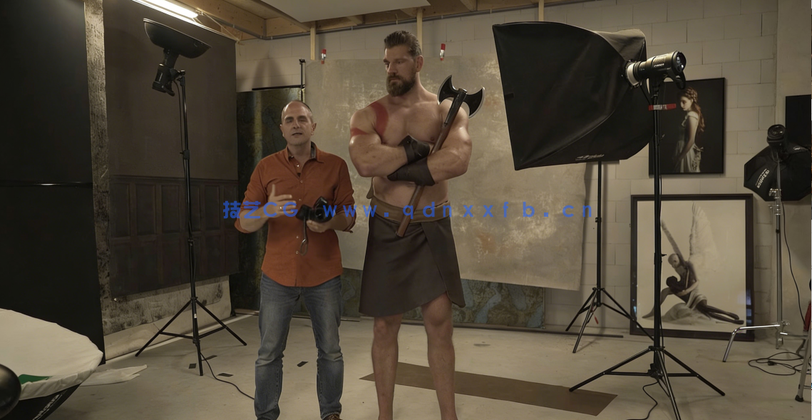 健美巨人男模摄影及后期科幻风格海报处理视频教程(图4)