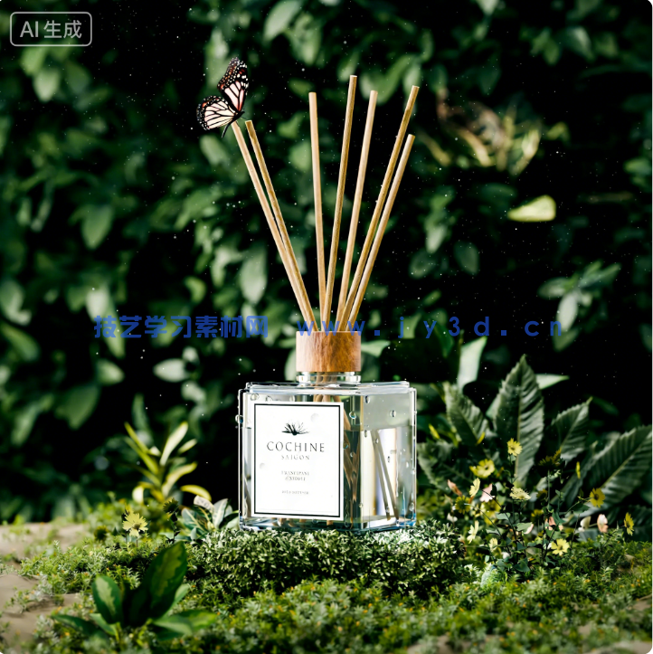 Blender天然香薰自然森系展示场景(图1)